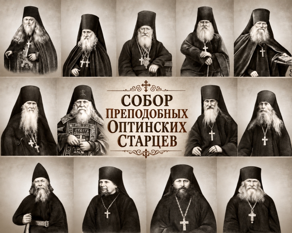 Икона Собор оптинских старцев